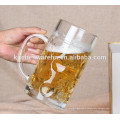 Haonai M-30622 Hot Sales Manufacturer direct beer glass stein with lid